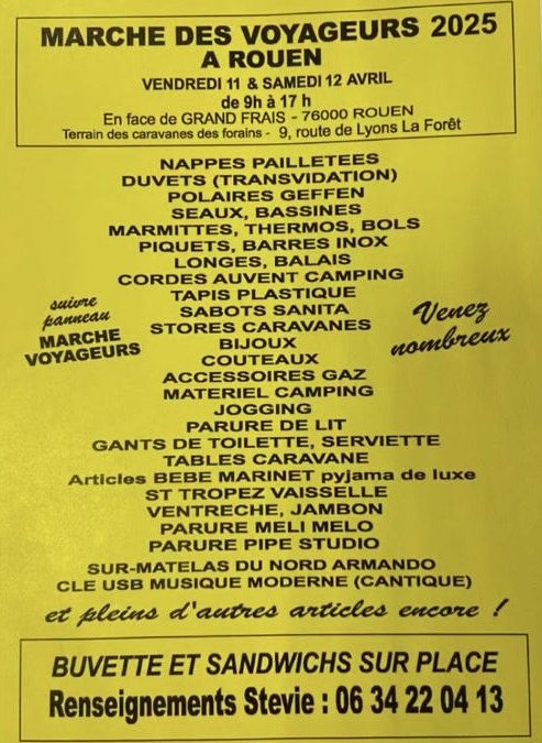 Rouen (76) 11-12 avril 2025