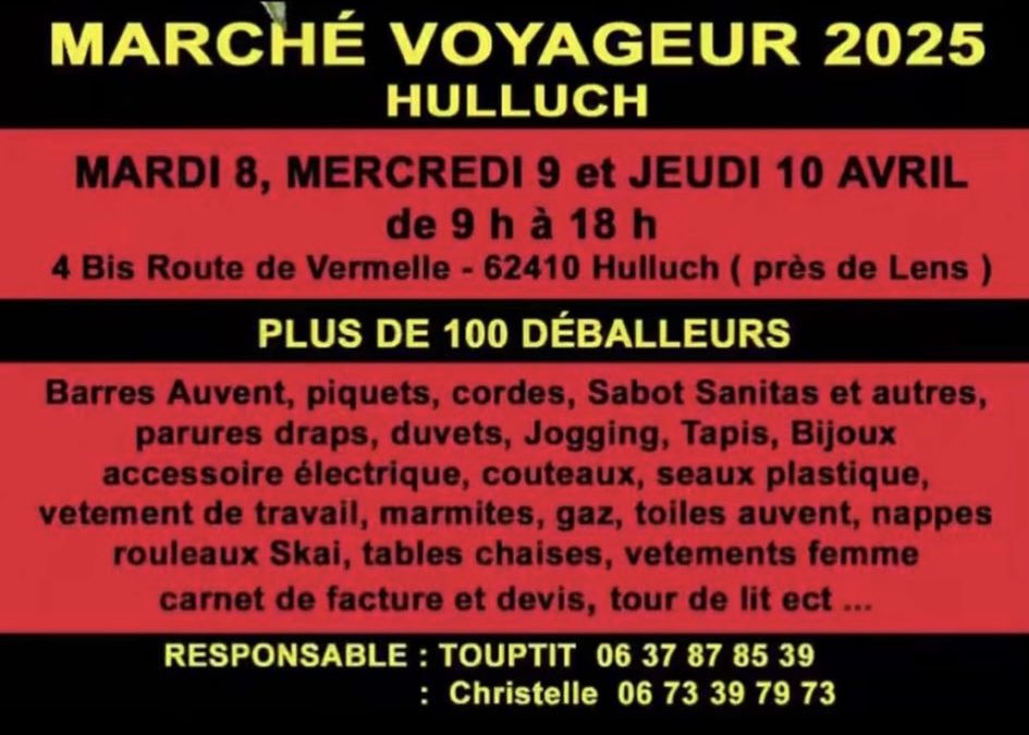 Hulluch (62) 8-9-10 avril 2025