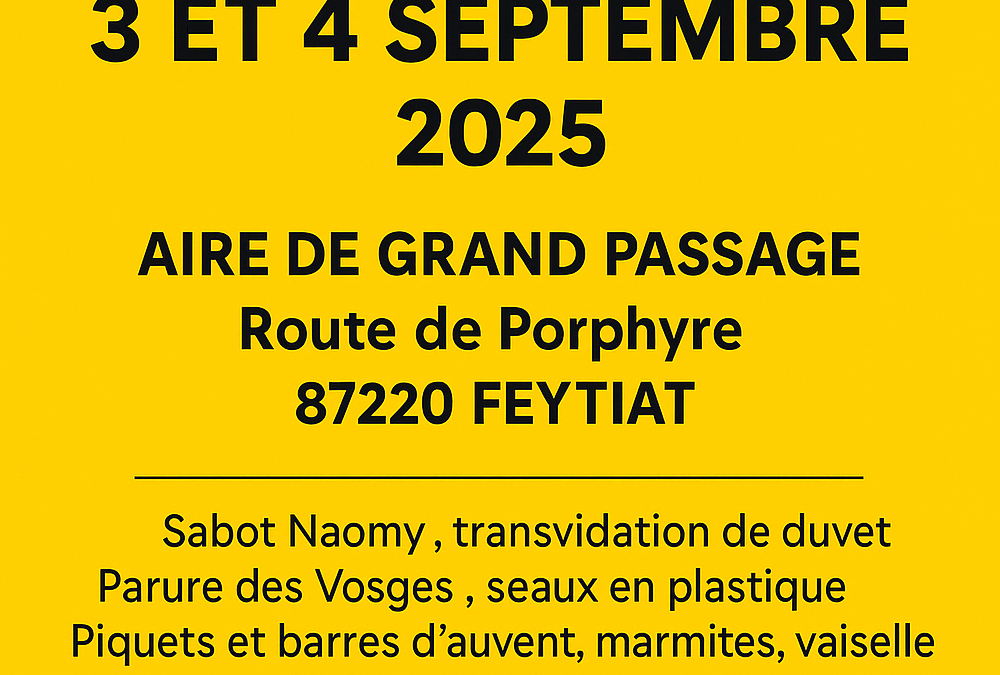 Limoges (87) Feytiat 3-4 septembre 2025