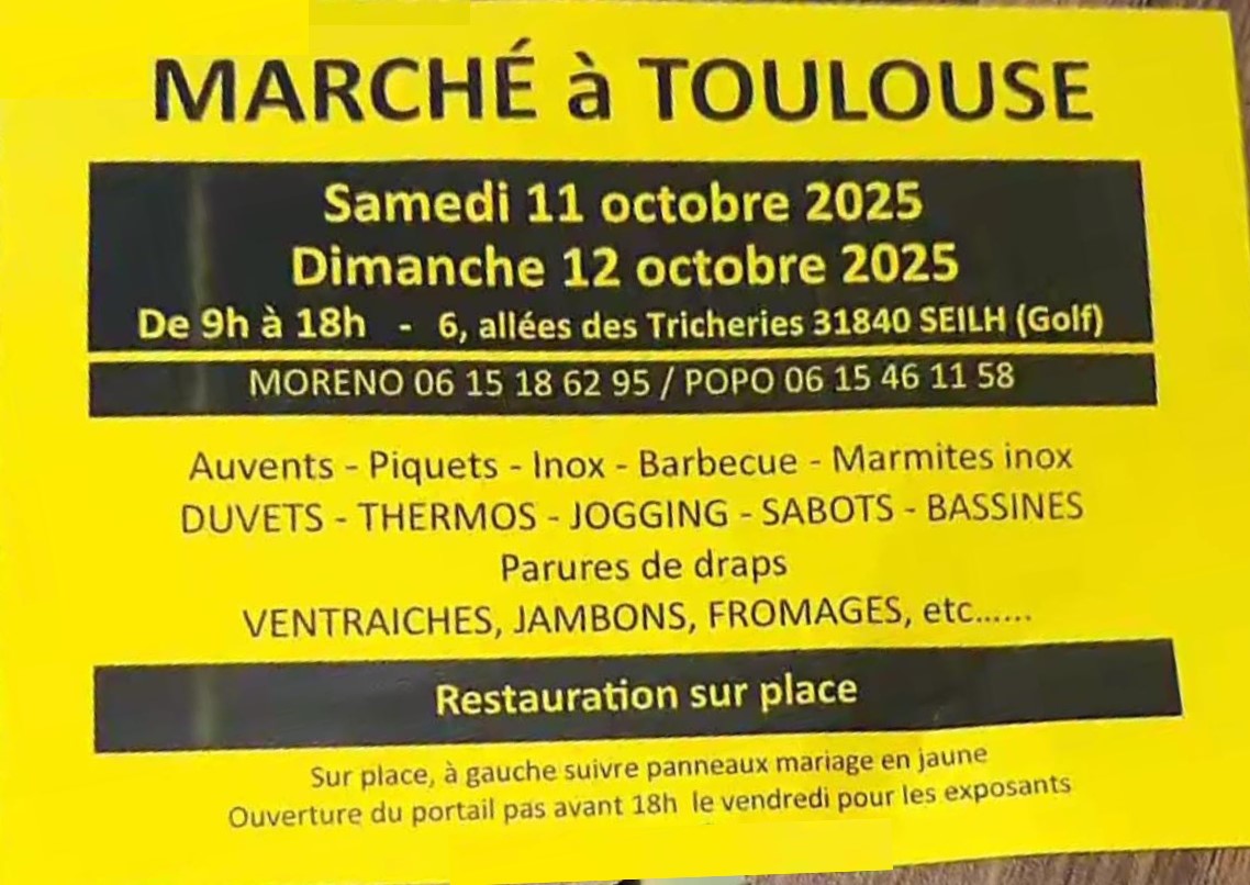 Marché des voyageurs Toulouse (31)