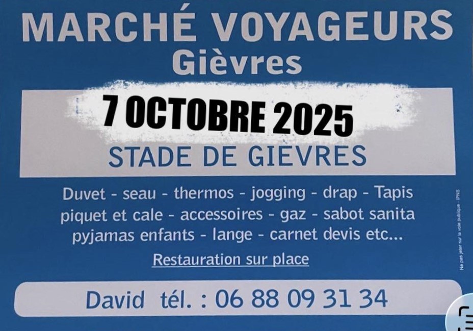 Marché voyageurs Gièvres